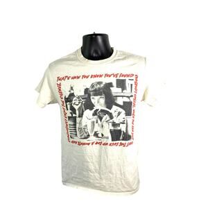 Pulp Fiction Mia Wallace T Shirt Small Double Sided